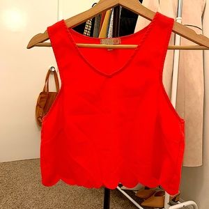 Gianni Bini Scallop Top